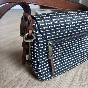 Fossil Rachel Key Leather Shoulder Bag